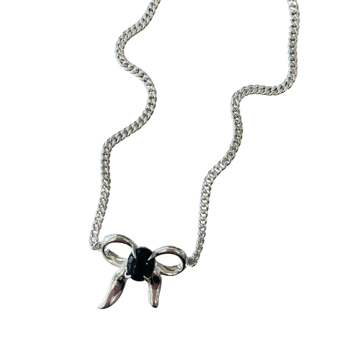 F + H Studios, BOW CHOKER NECKLACE