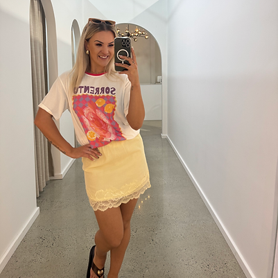 By Frankie - Butter Lace Skirt