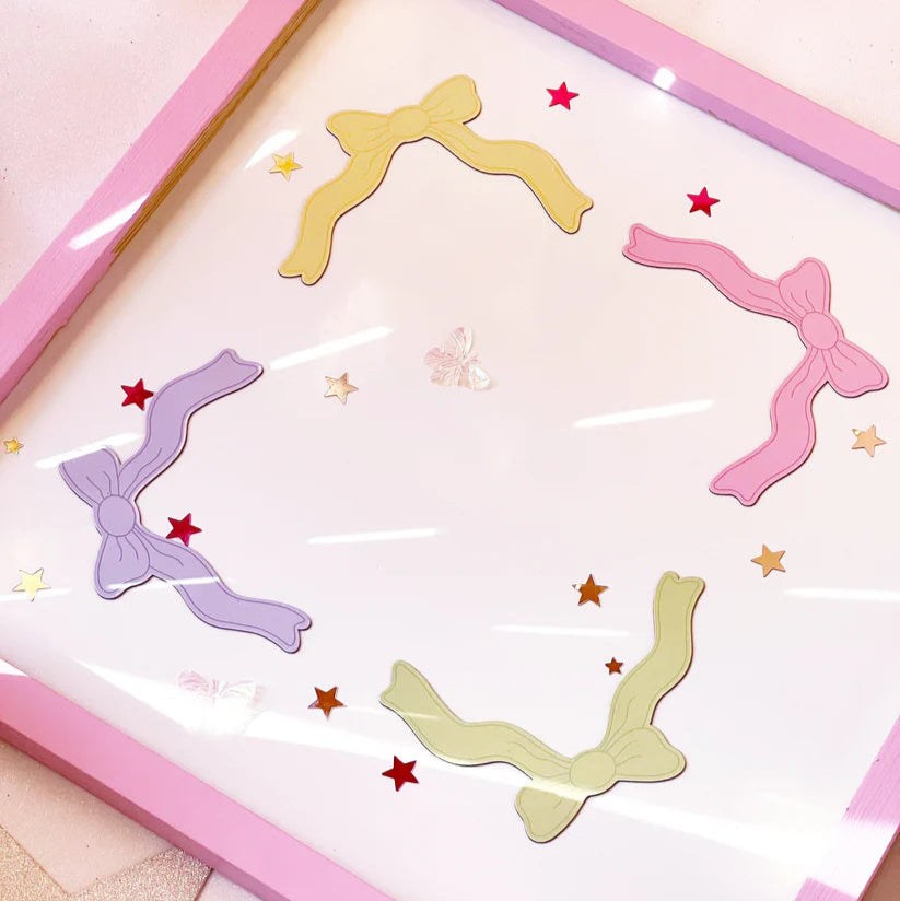 Jungle Cat Club - Corner Frame Ribbons Magnet Set