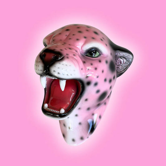 Jungle Cat Club - Candy-Rose the Pink Leopard Wall Mounted Head