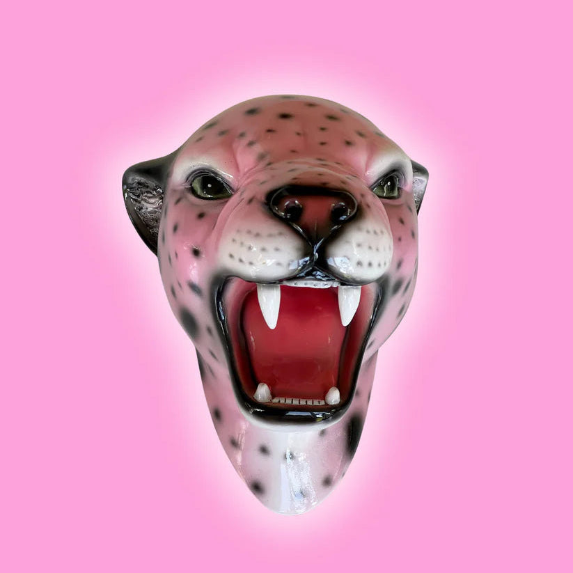 Jungle Cat Club - Candy-Rose the Pink Leopard Wall Mounted Head