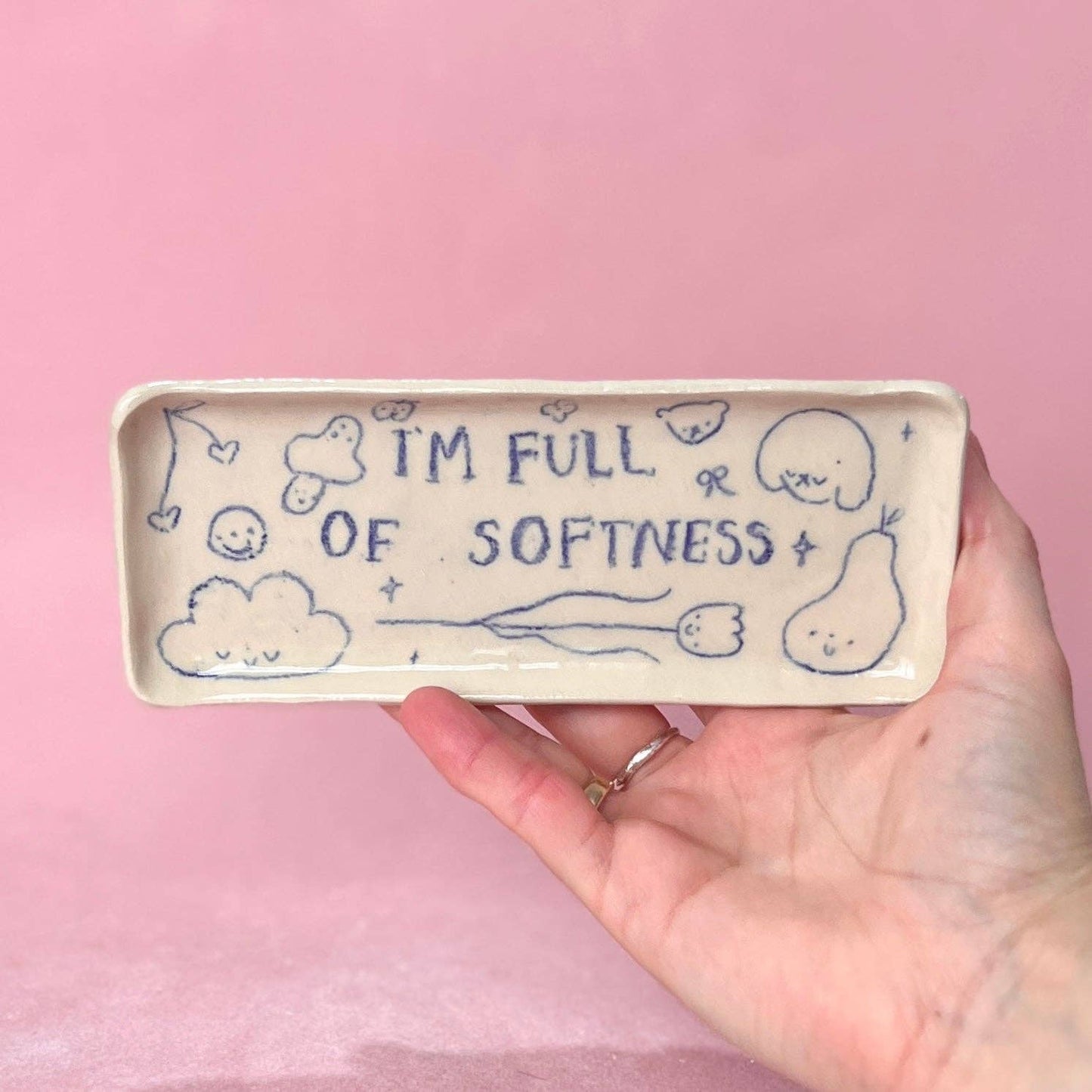 Alessia E Art - "I'm Full of Softness" Trinket Tray