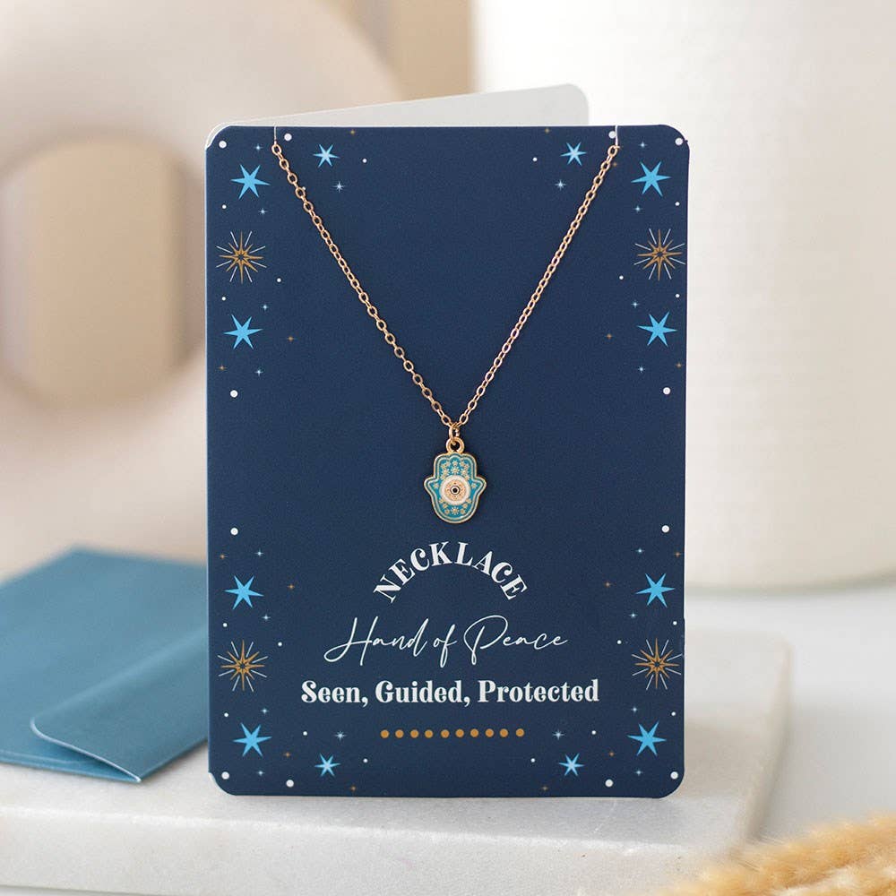 Greeting Card - Hand of Hamsa Necklace