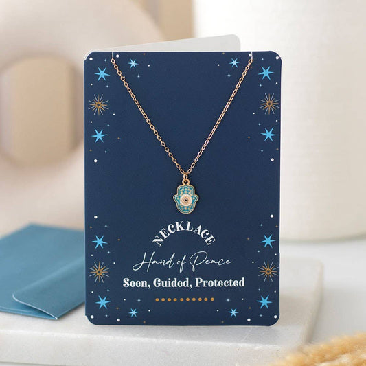 Greeting Card - Hand of Hamsa Necklace