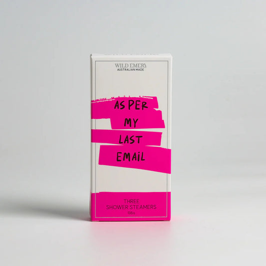 WILD EMERY - As Per My Last Email - Shower Steamer 3 Pack