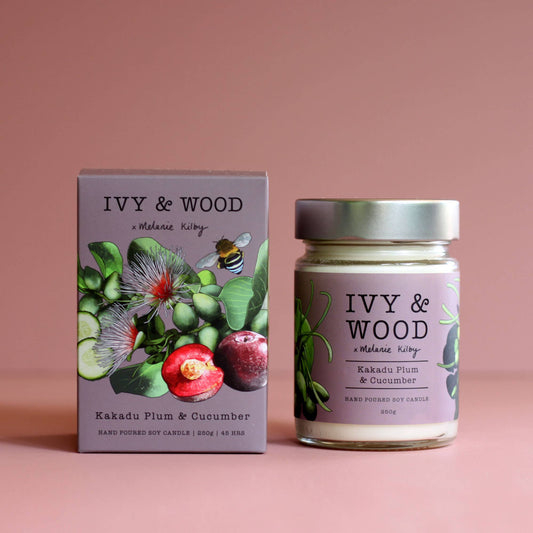 Ivy & Wood - Australiana: Kakadu Plum & Cucumber Soy Candle