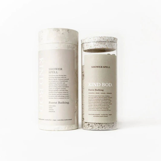 Kind Bod. Shower Spell Jar, Forest Bathing