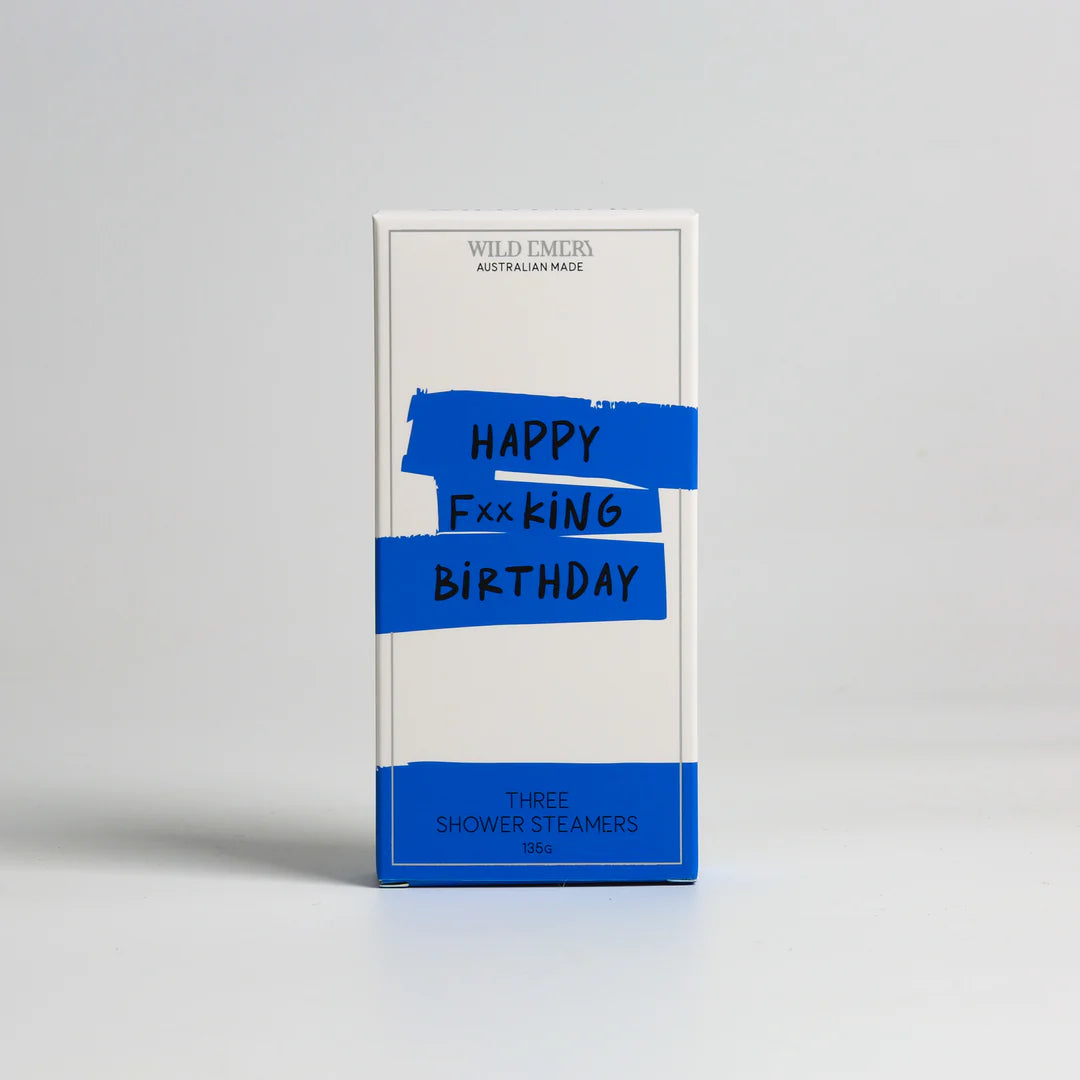 WILD EMERY - Happy F**king Birthday - Shower Steamer 3 Pack