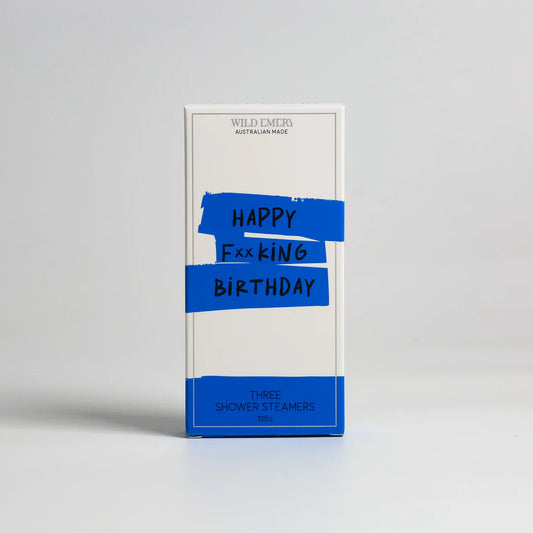 WILD EMERY - Happy F**king Birthday - Shower Steamer 3 Pack