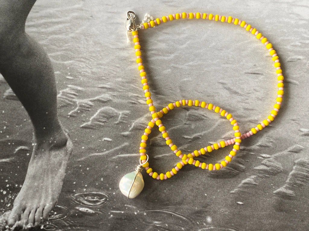 Athena + Co, Mellow Yellow Sterling Necklace - The Sensory