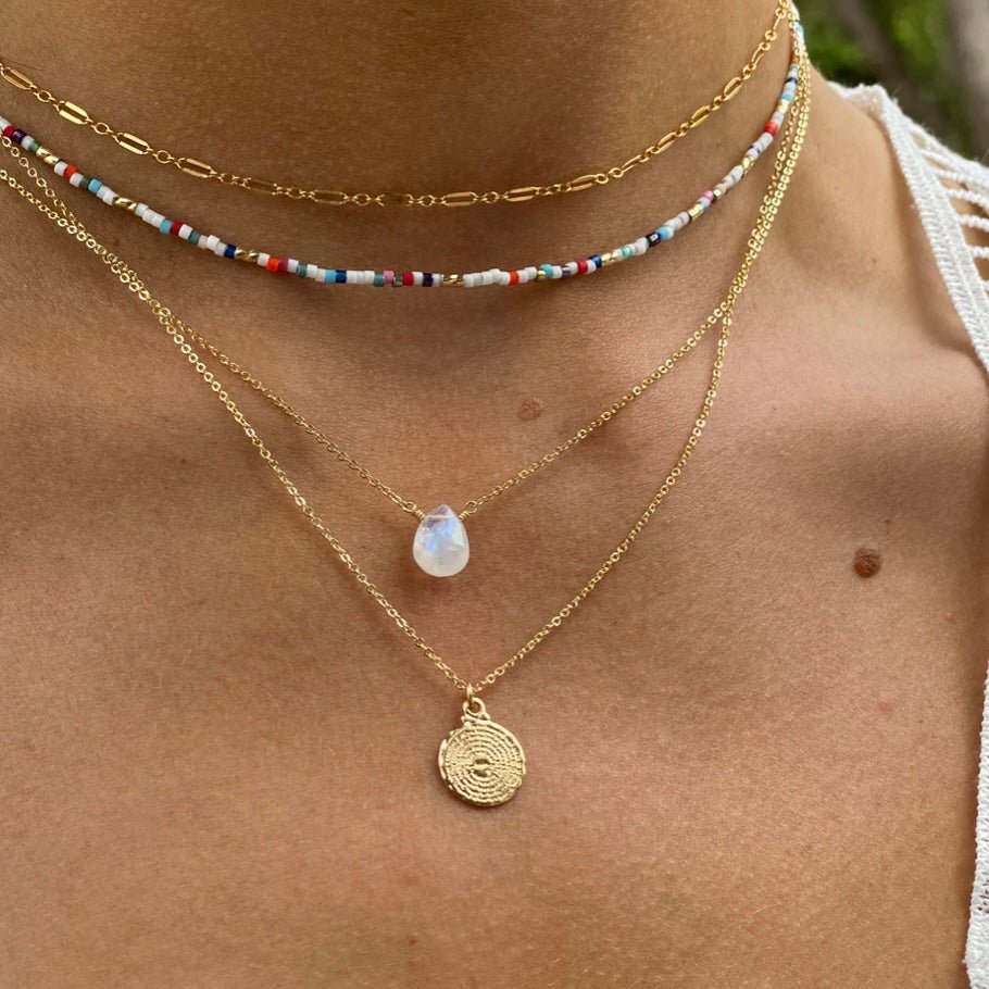Corali Designs - Ava Moonstone Necklace - The Sensory
