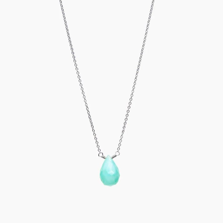 Corali Designs - Ava Necklace, Blue Peruvian Opal - The Sensory