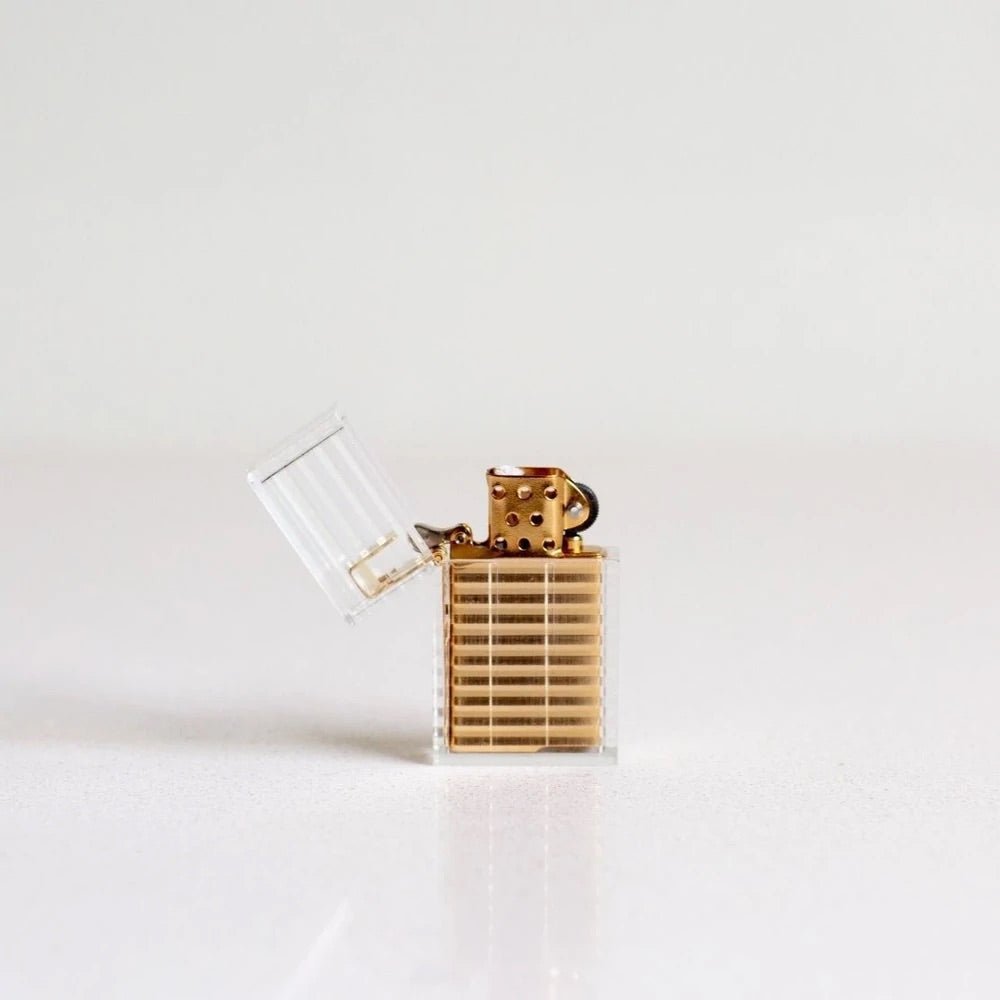 TSUBOTO PEARL CLEAR GOLD LIGHTER - The Sensory